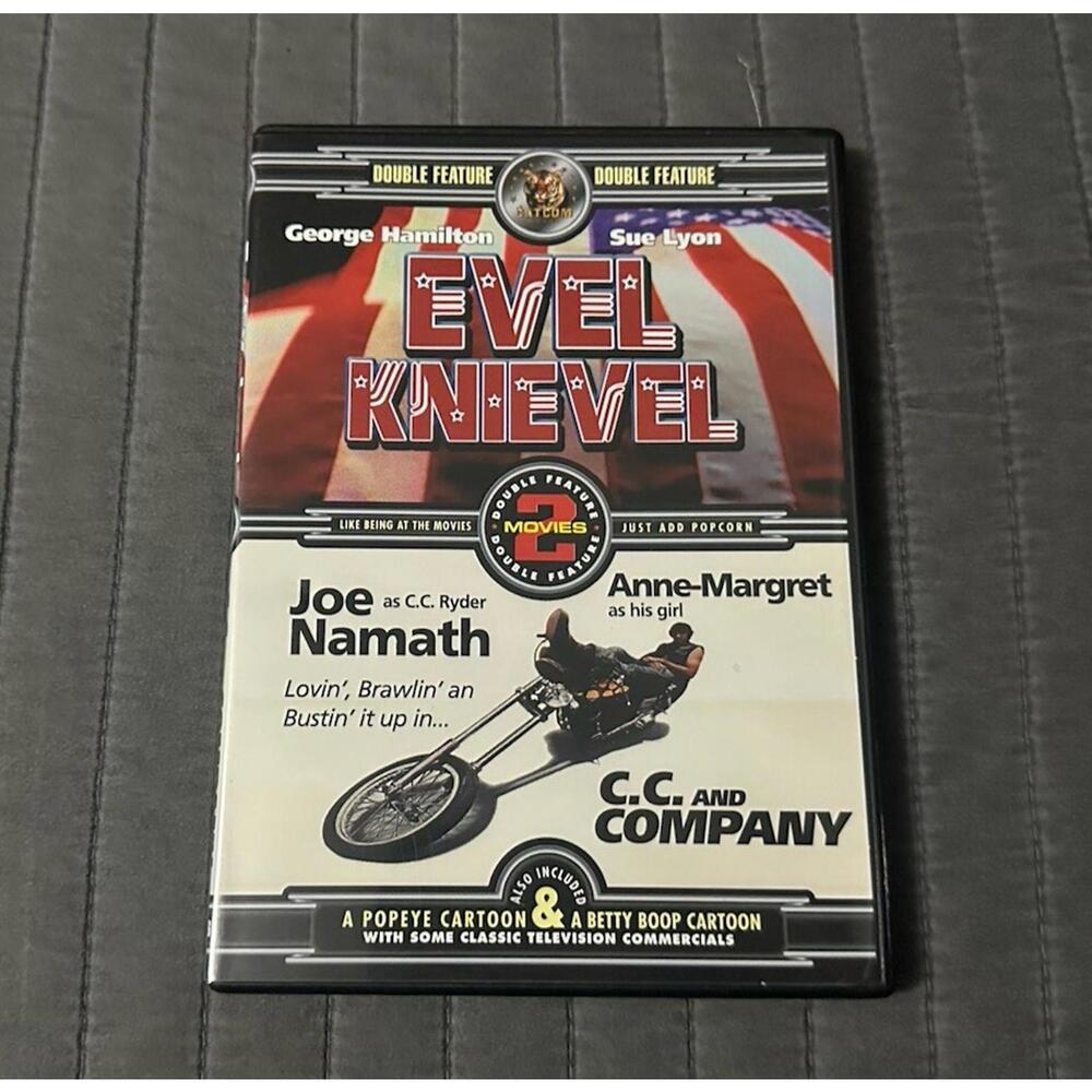 Evel Knievel & C.C. Company Double Feature (DVD, 1972) Joe Namath Anne Margret